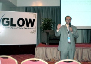 Mr. Naresh Jadeja, speaking at Glow 2010 in Kuala Lumpur. 